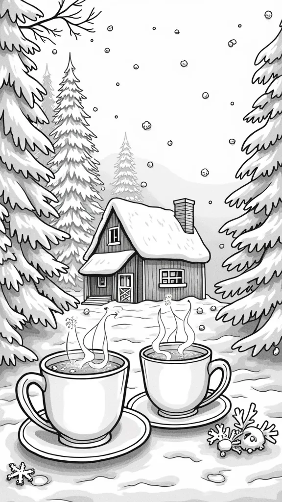 adult holiday coloring pages